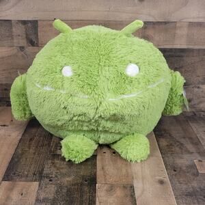 Squishable Android Green Droid Plush Stuffed Mascot Retired 2011 NWT 16"